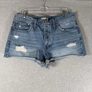 Madewell relaxed denim shorts womens 30 measures 36" denim cutof